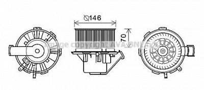 AVA QUALITY COOLING ms8647 -  Электродвигатель, вентиляция салона